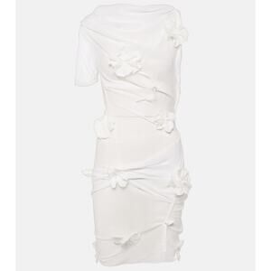Jacquemus Bocciolo White Mini Silk Cocktail Dress - S - White
